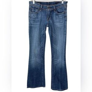 Citizens Of Humanity Ingrid #002 Low Waist Flare Medium Wash Blue Jeans 27